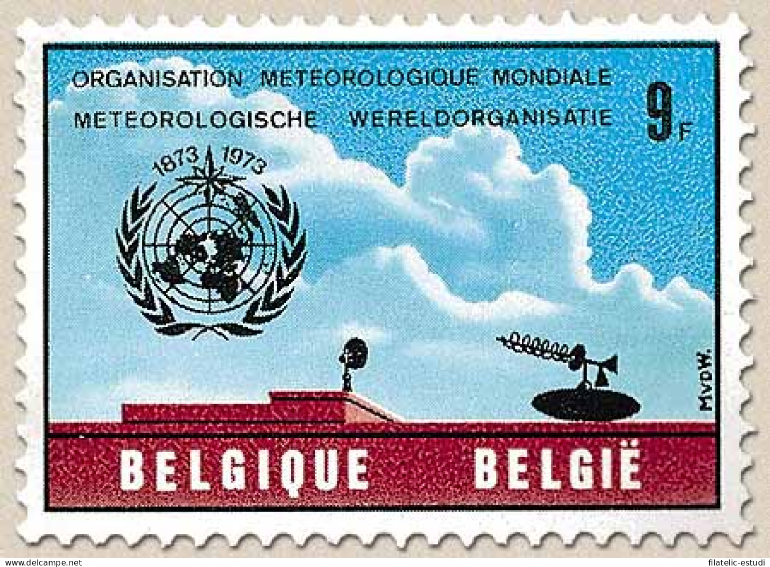 Bélgica - 1651 - 1973 Cent. Organización Meteorológica Mundial Lujo - Andere & Zonder Classificatie