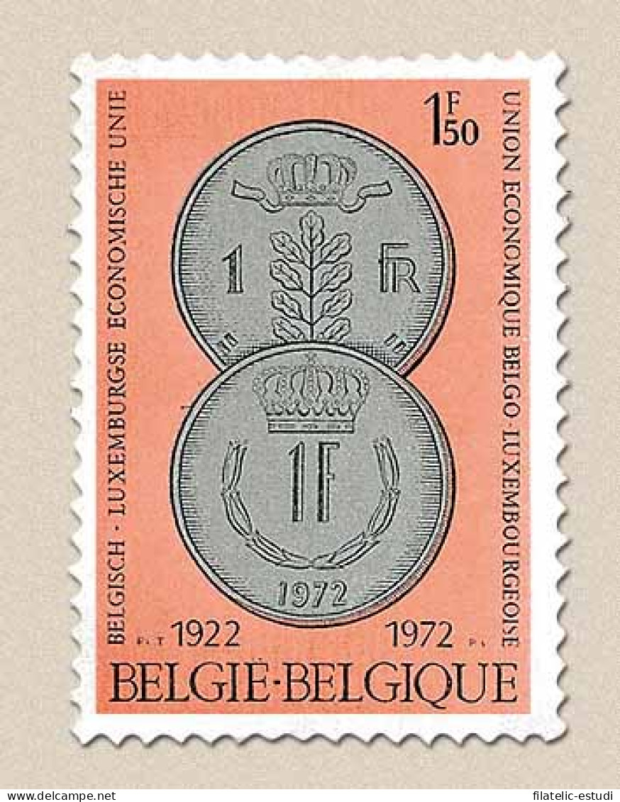 Bélgica - 1616 - 1971 50º Aniv. Unión Económica Belga-luxemburguesa Monedas Lu - Otros & Sin Clasificación