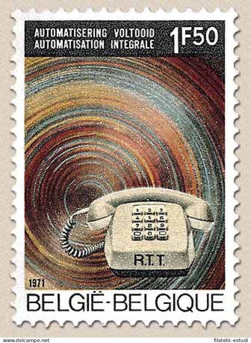 Bélgica - 1567 - 1971 Automatizacón De La Red Telefónica En Bélgica Teléfono L - Andere & Zonder Classificatie