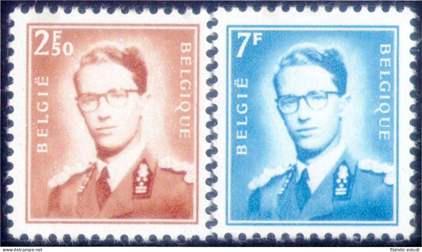 Bélgica 1574/75 1971 Serie Balduino I MNH - Other & Unclassified