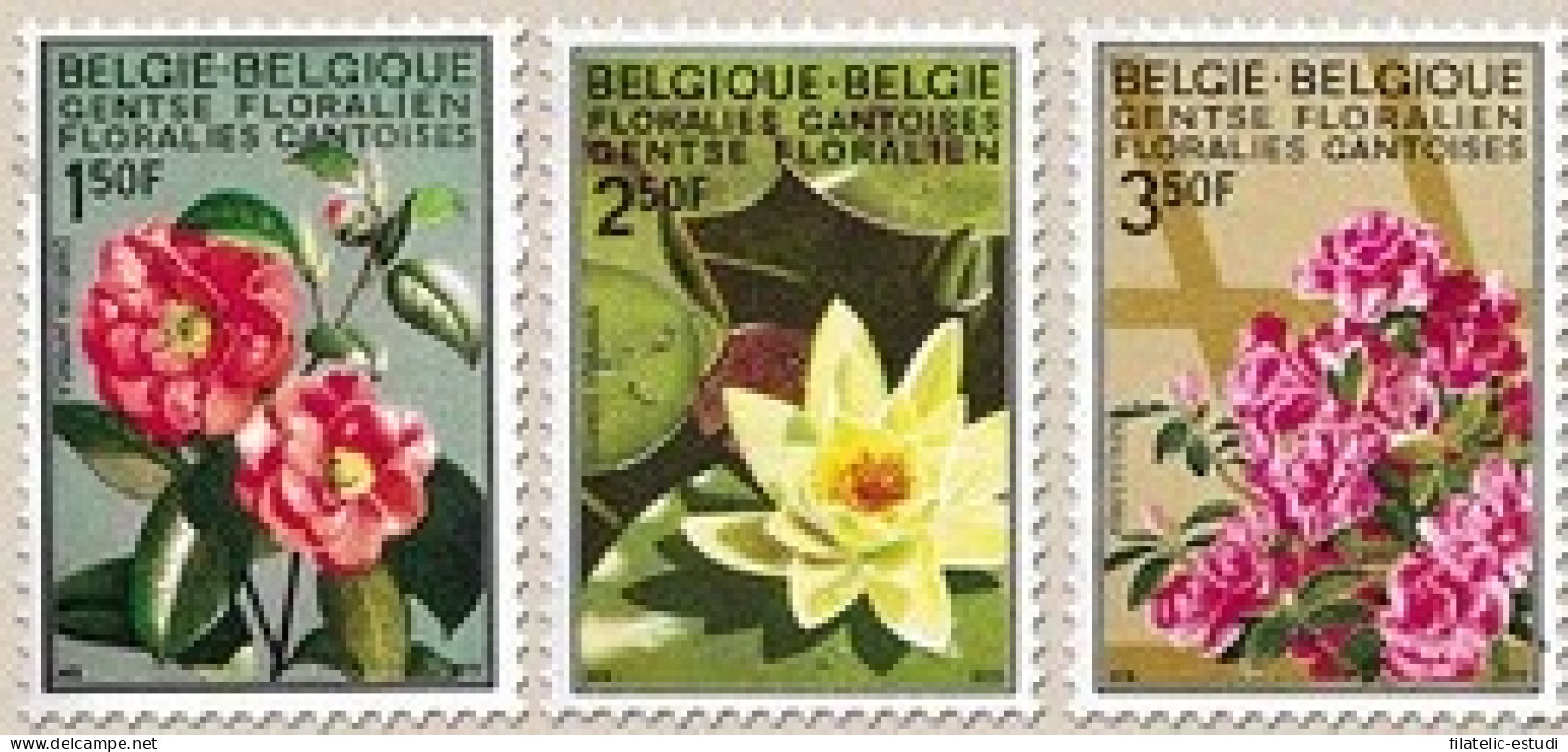 Bélgica - 1523/25 - 1970 Florales De Gand Lujo - Other & Unclassified