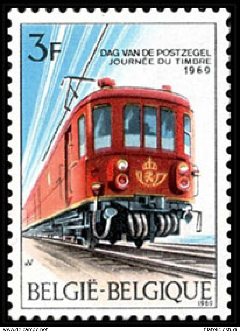 Bélgica - 1488 - 1969 Día Del Sello Locomotora Eléctrica De Correos Lujo - Altri & Non Classificati