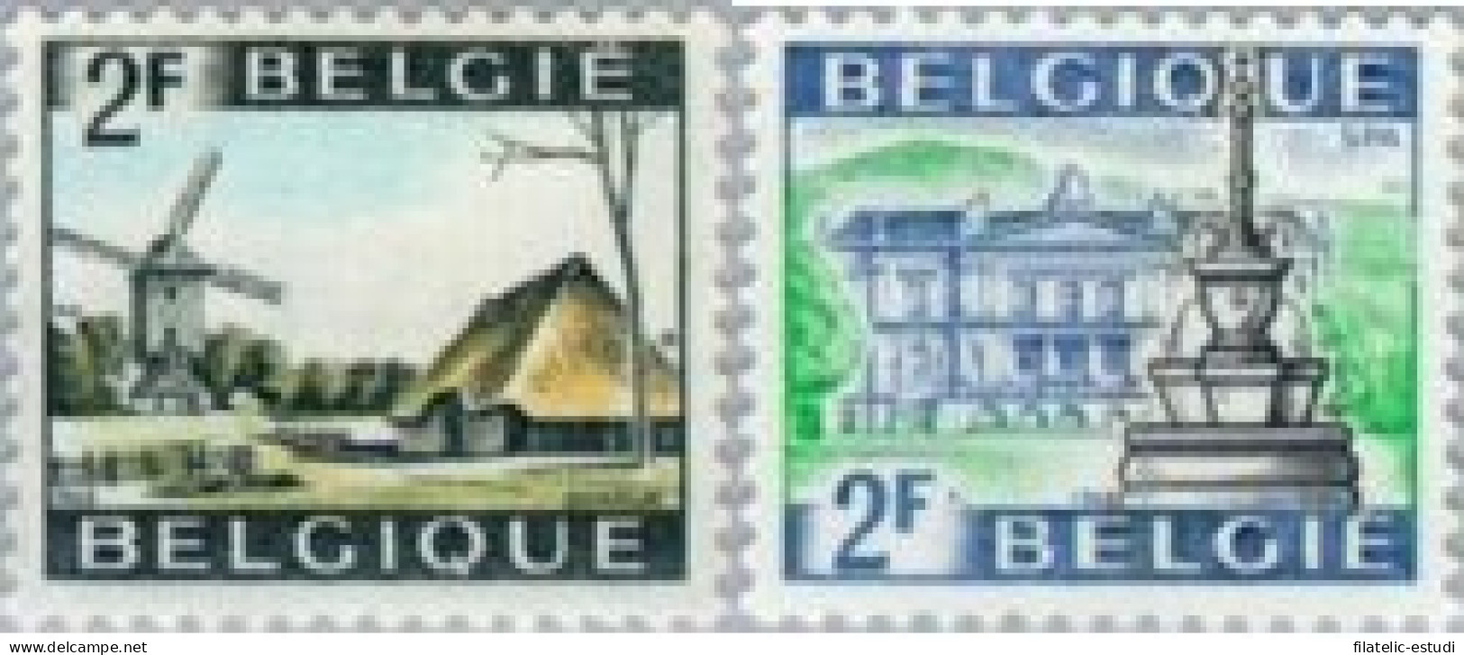 Bélgica - 1461/62 - 1968 Serie Turística Lujo - Andere & Zonder Classificatie