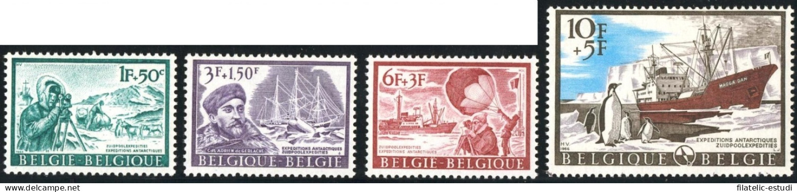 BA1/S Bélgica Belgium  Nº 1391/94  1966 Expediciones Antárticas Lujo - Otros & Sin Clasificación