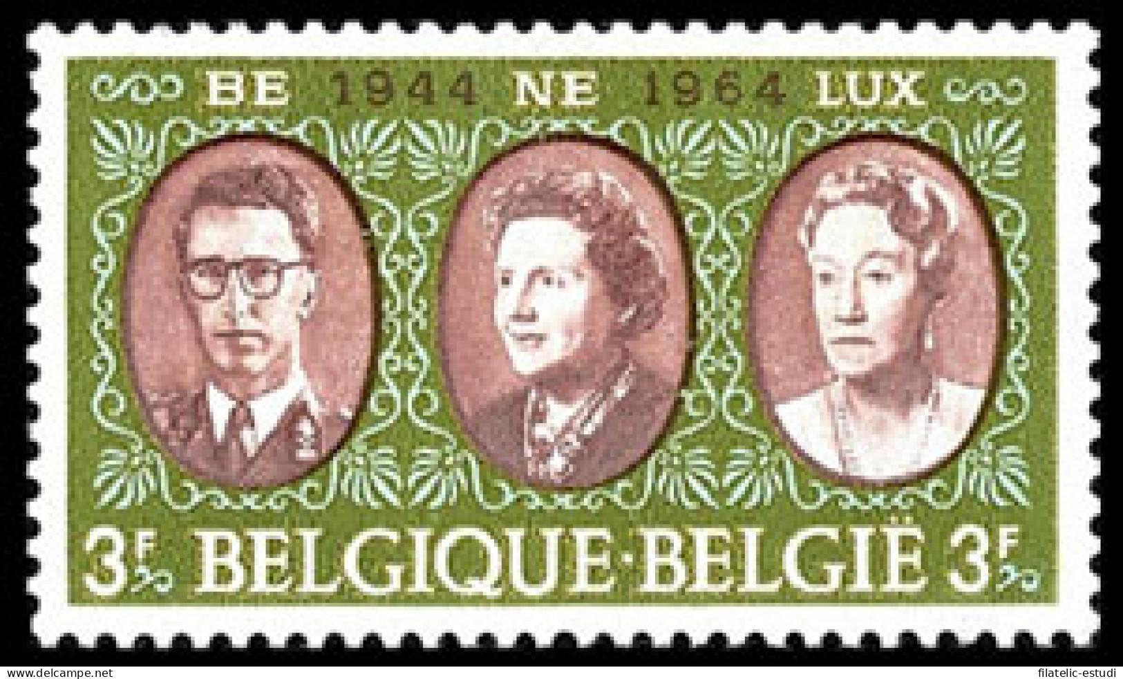 Bélgica - 1306 - 1964 20º Aniv. Unión Aduanera Del Benelux Lujo - Andere & Zonder Classificatie