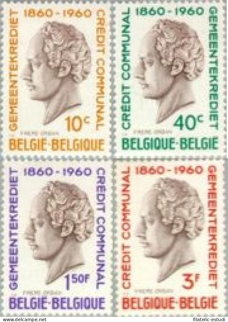 Bélgica - 1159/62 - 1960 Cent. Del Crédito Comunal Orban Lujo - Sonstige & Ohne Zuordnung