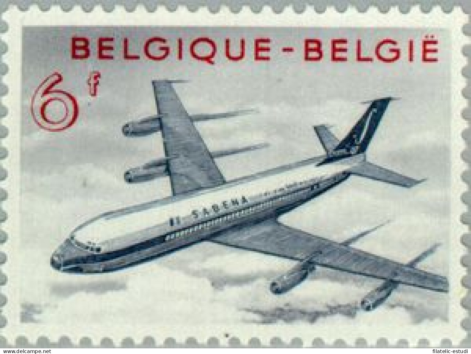 TRA1/S Bélgica Belgium  Nº 1113   1959  Puesta En Servicio Del Boeing 707 Avió - Other & Unclassified