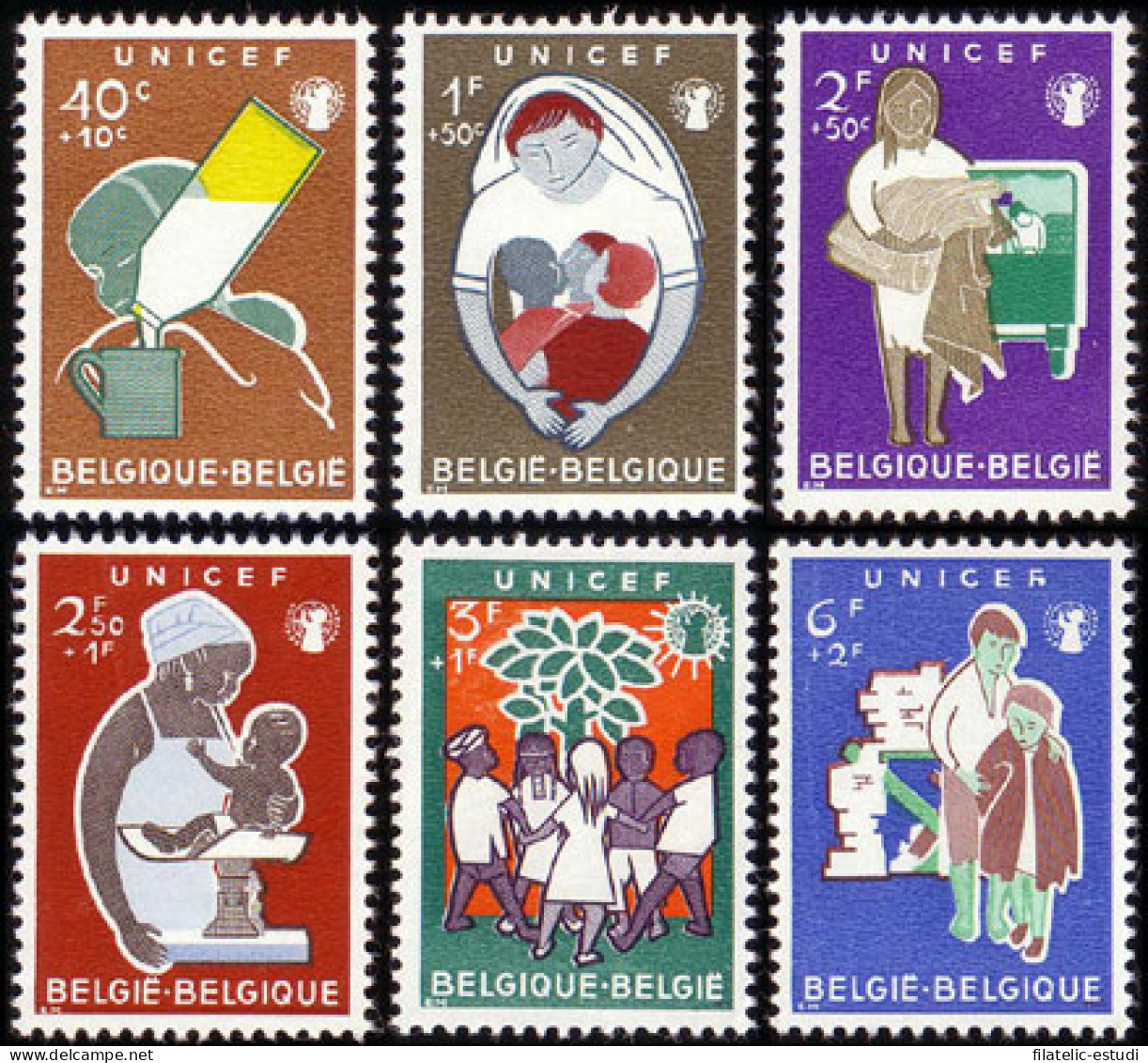 Bélgica - 1153/58 - 1960 Por El Comité Belga De La UNICEF Lujo - Autres & Non Classés