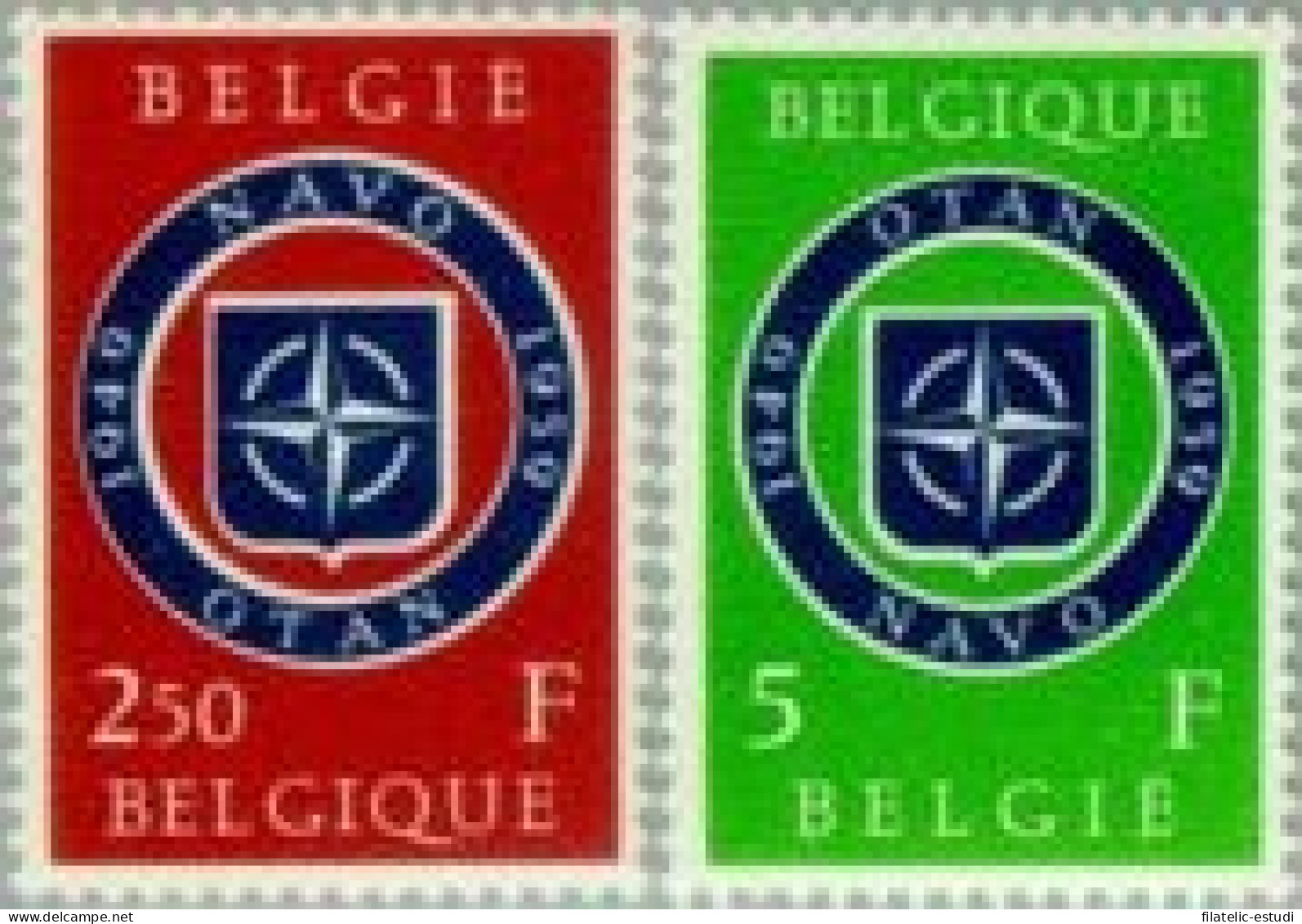 Bélgica - 1094/95 - 1959 10º Aniv. De La OTAN Lujo - Autres & Non Classés
