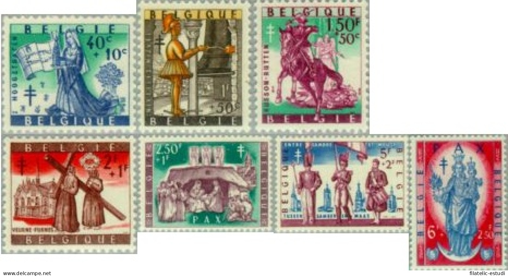 Bélgica - 1082/88 - 1958 Obras Antituberculosis Lujo - Sonstige & Ohne Zuordnung