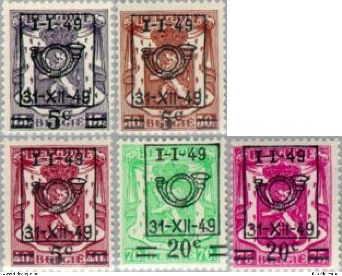 Bélgica - 798/02 - 1949 Sellos De 1936-45 Escudos Lujo - Sonstige & Ohne Zuordnung