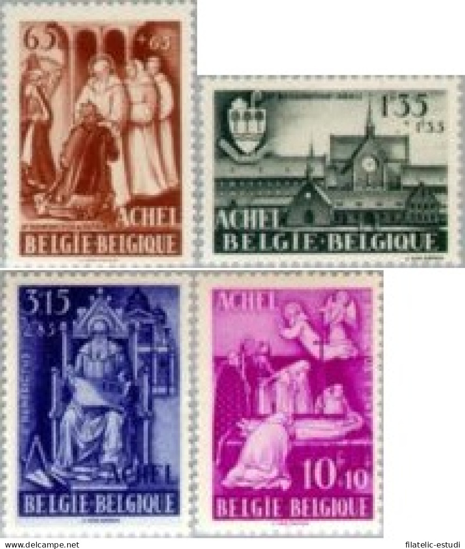 Bélgica - 773/76 - 1948 Por La Abadía De Achel Lujo - Altri & Non Classificati
