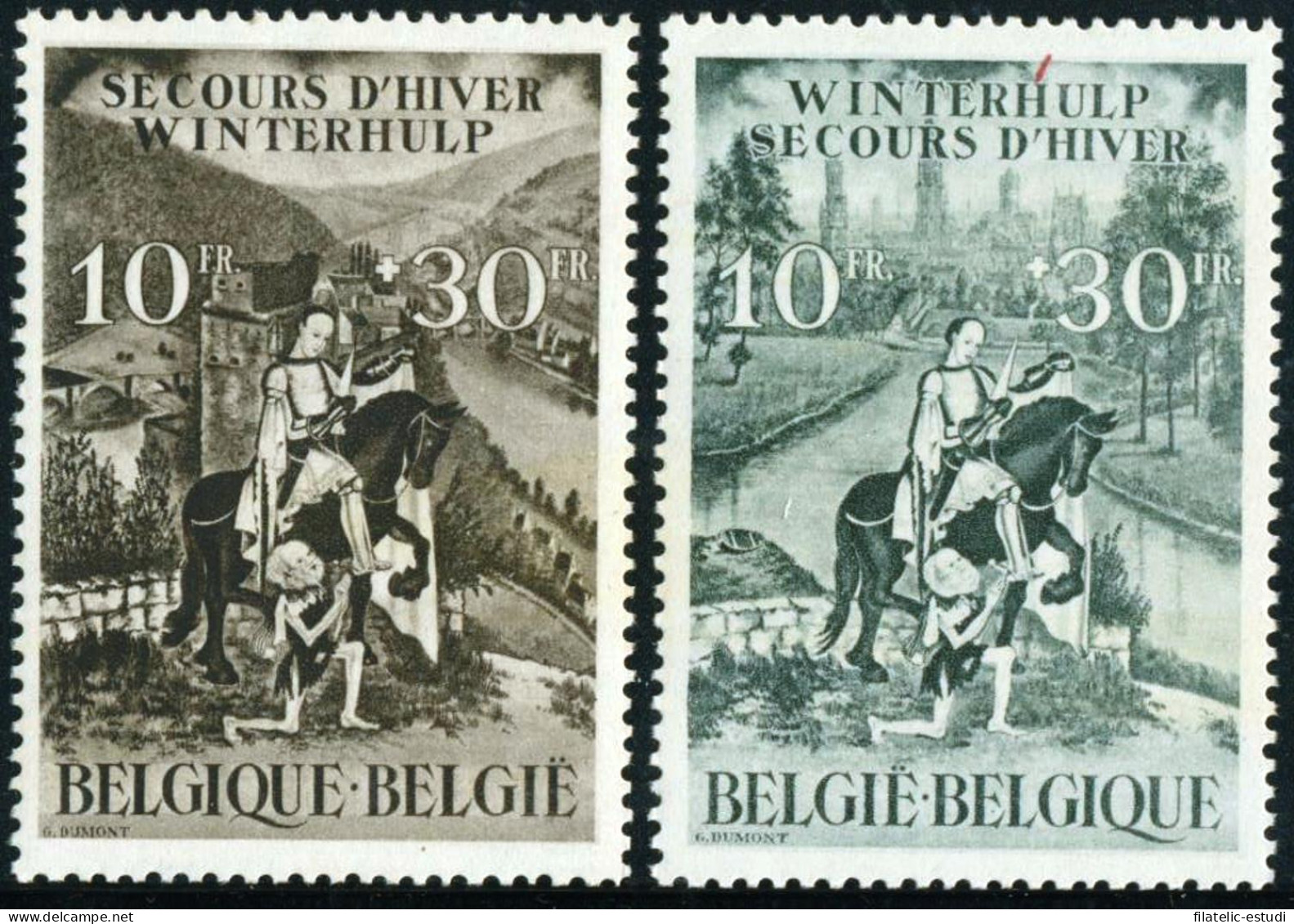 FAU5/S  Bélgica Belgium  Nº 639/40  1943/44   MNH - Autres & Non Classés