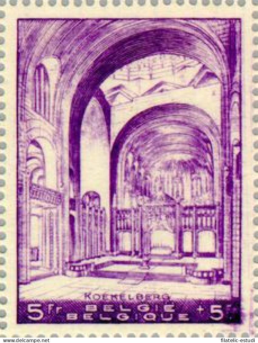 Bélgica - 477A - 1938 Por La Basílica De Koekelberg Fijasellos - Sonstige & Ohne Zuordnung