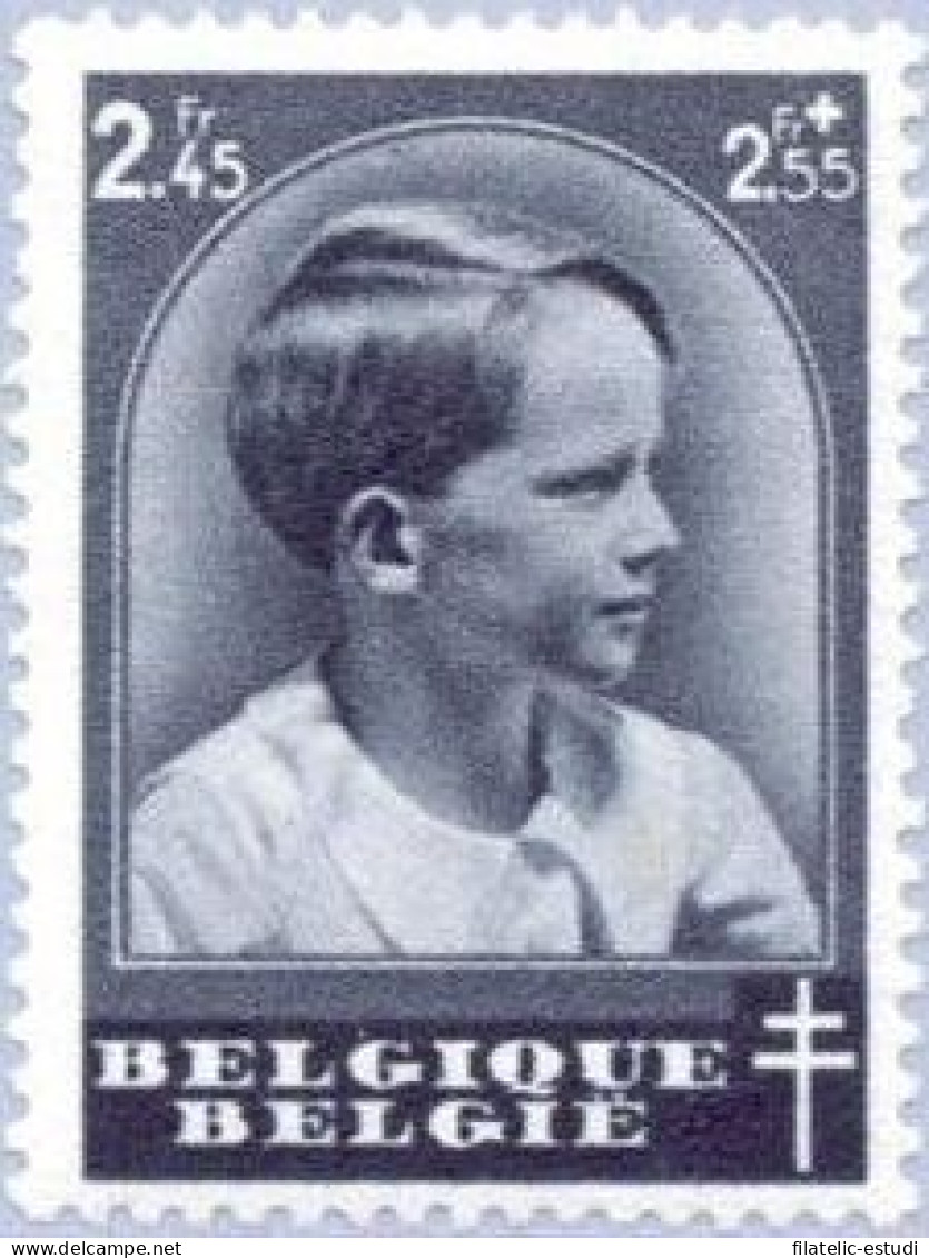 TEN/S Bélgica  Belgium  Nº 446  1937   Día Del Sello Efigie Del Príncipe Baudo - Altri & Non Classificati