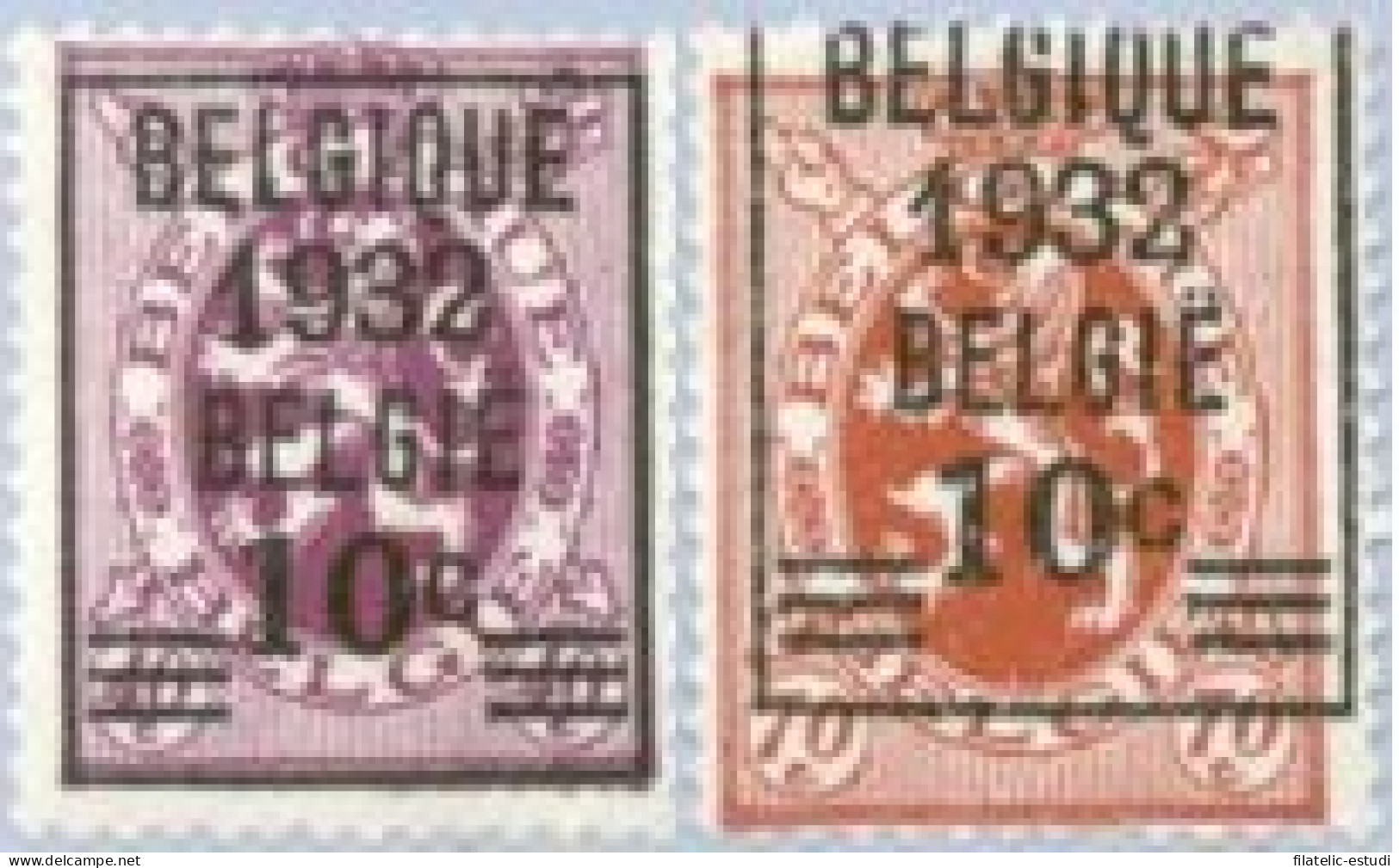 Bélgica - 333/34 - 1932 Sellos De 1929-32 Escudos MH Y MNH - Other & Unclassified