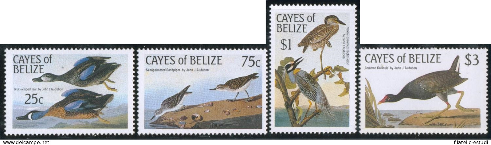 FAU1  Belize 22/25 Fauna   MNH - Belize (1973-...)