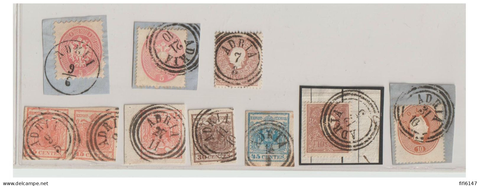 ITALIE --LOMBARDO VENETIE -- Lot De Timbres De ADRIA - Lombardo-Vénétie