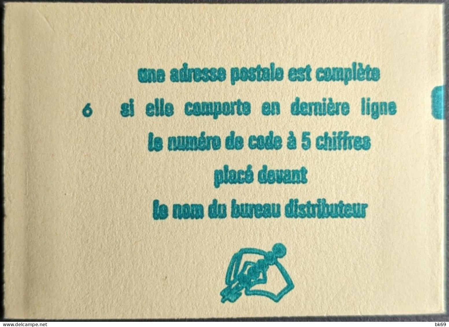 1893-C1** Conf.6 Daté 25-08-76 Béquet 0.80c Vert Cote 46 +15% Daté Carnet Fermé - Modernos : 1959-…