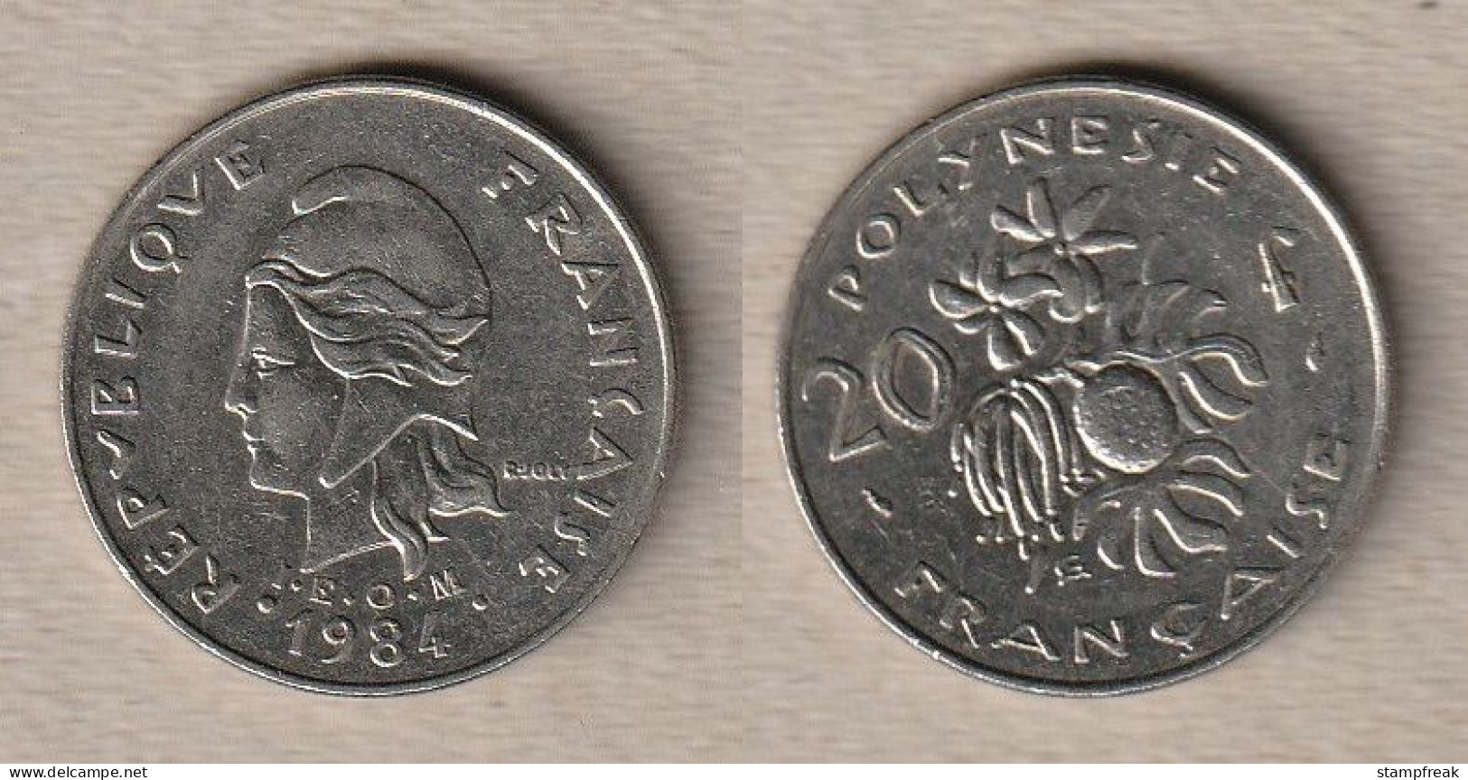 02428) Französisch-Polynesien, 20 Francs 1984 - Polynésie Française