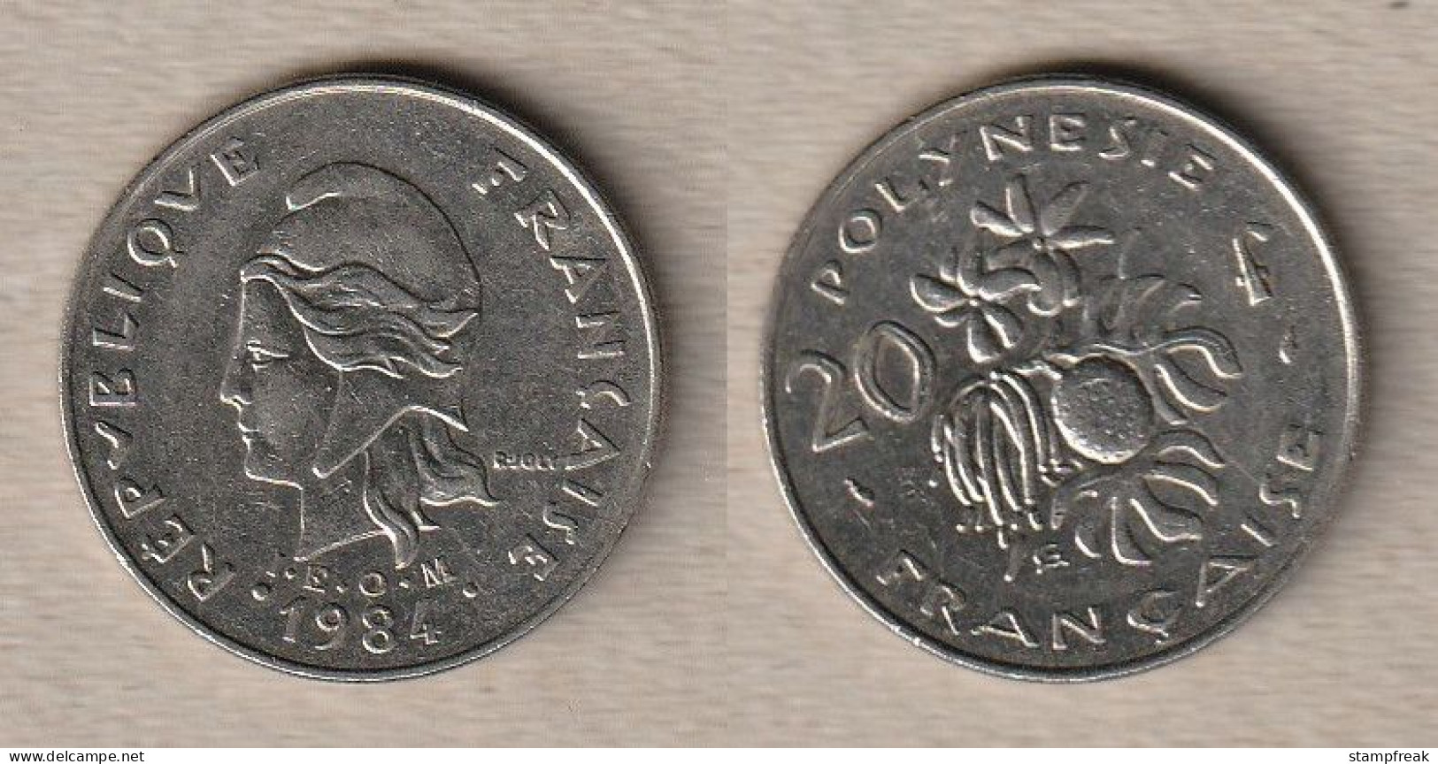 02428) Französisch-Polynesien, 20 Francs 1984 - Polinesia Francese