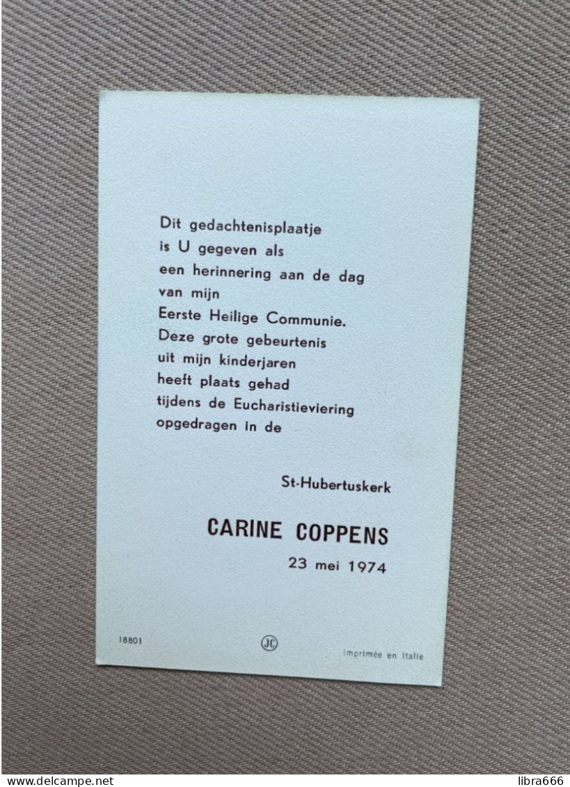 Communie - COPPENS Carine - 1974 - St.-Hubertuskerk - Comunioni