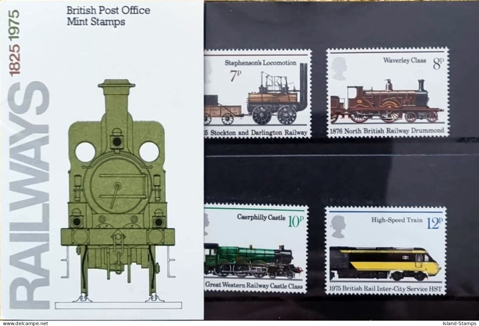 1975 Railway Presentation Pack Number 72 HRD4 - Presentation Packs