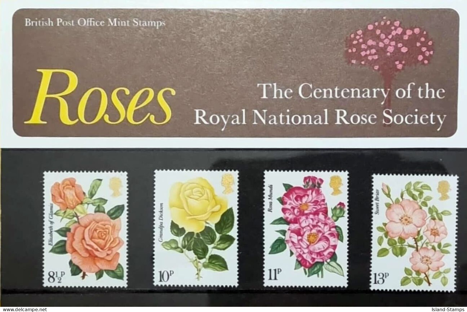 1976 Stamp Presentation Pack Roses Number 81 HRD4 - Presentation Packs