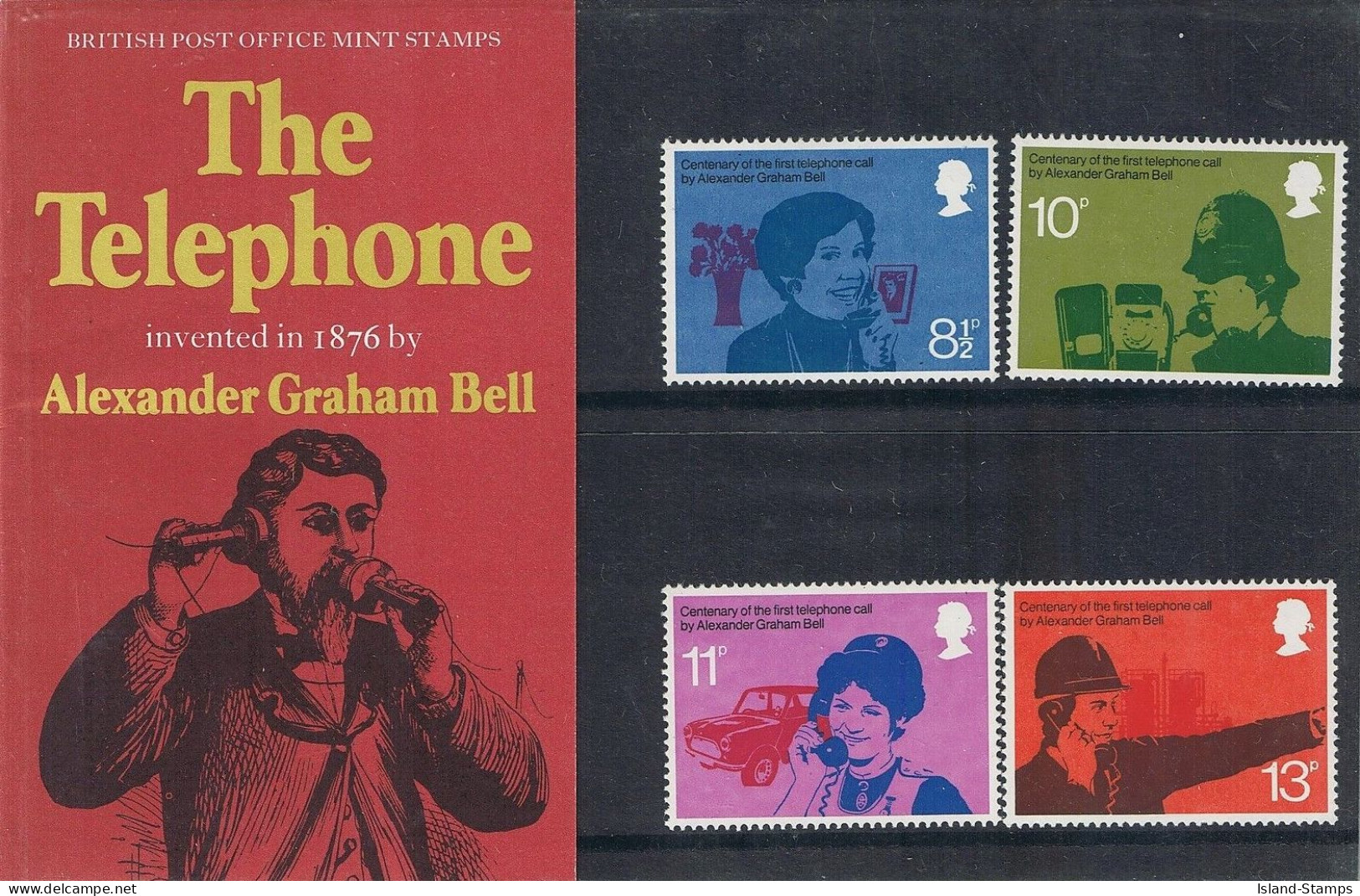 1976 Stamp Presentation Pack Telephones Number 78 HRD4 - Presentation Packs