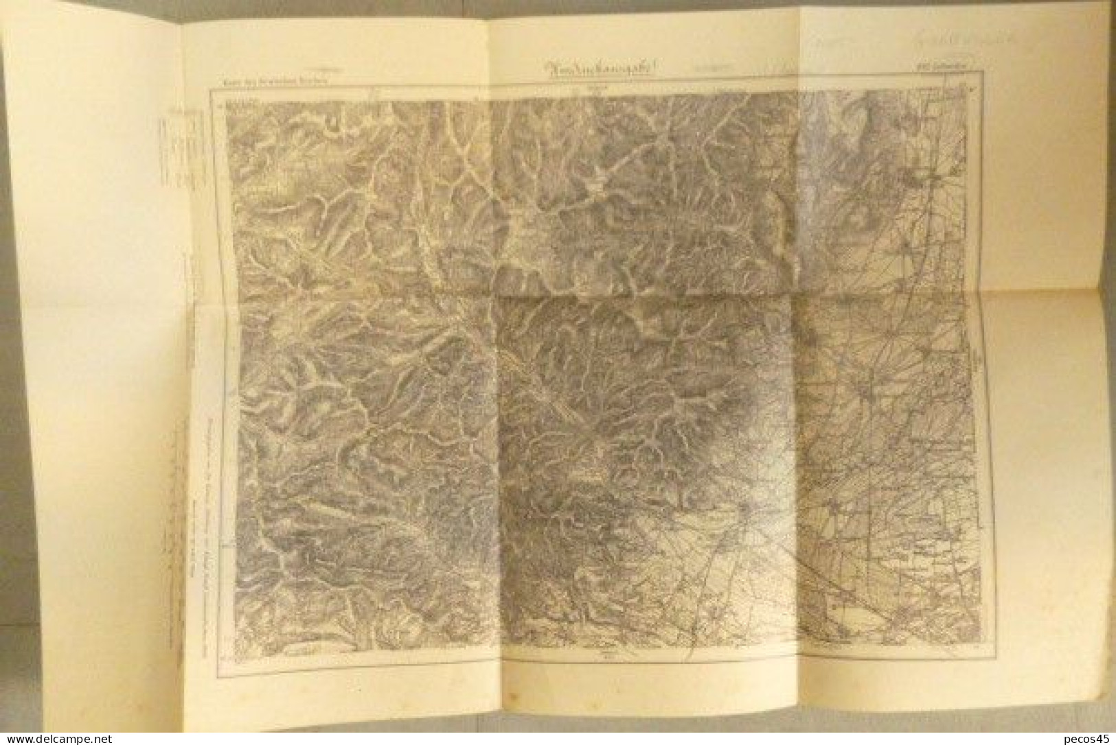 Karte Des Deutschen Reiches N° 642 : GUEBWILLER 68 - 1/100 000ème - 1889/1908. - Topographische Karten