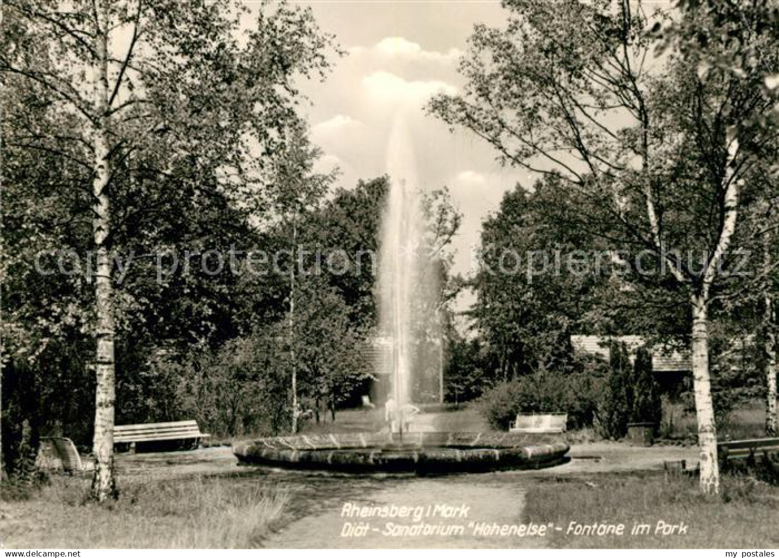 73108756 Rheinsberg Diaet Sanatorium Hohenelse Fontaene Im Park Rheinsberg - Zechlinerhütte