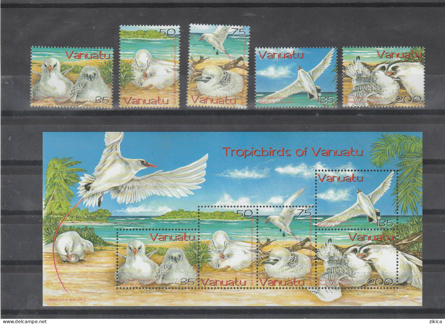 Vanuatu - 2004 Red-tailed Tropic Birds,stamps And M/S.. MNH** - Vanuatu (1980-...)