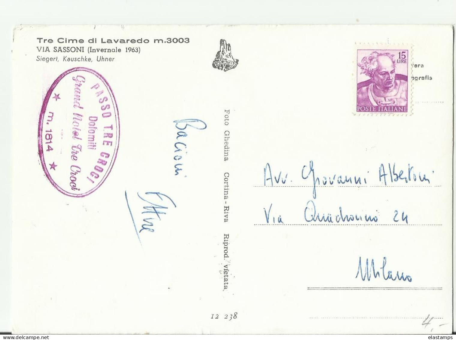 SAN MARINO AK 1963 - Storia Postale
