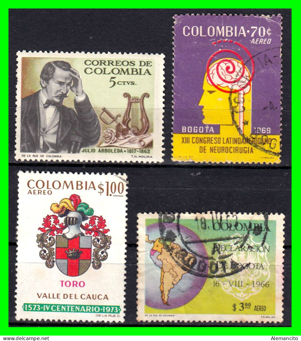 COLOMBIA ( AMERICA ) LOTE DE SELLOS DE DIFERENTES AÑOS Y VALORES . - Colombia