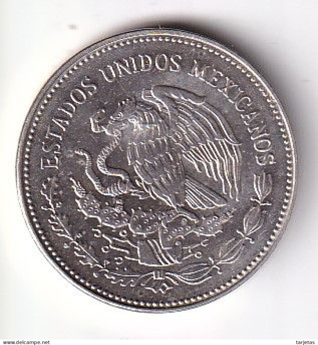 MONEDA DE PLATA DE MEXICO DE 25 PESOS DEL AÑO 1985 COPA MUNDIAL DE FUTBOL 1986 (SILVER,ARGENT) - Messico