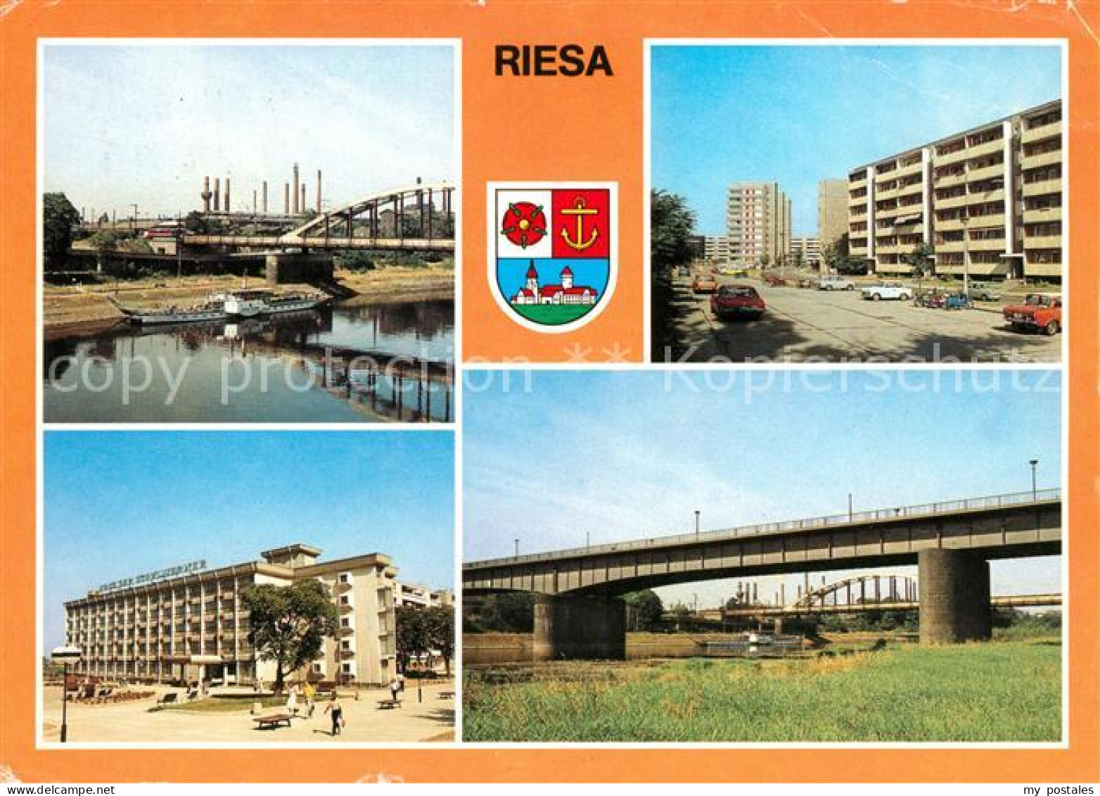 73108081 Riesa Sachsen Anlegestelle Weisse Flotte Dresden Karl Marx Ring Elbbrue - Riesa