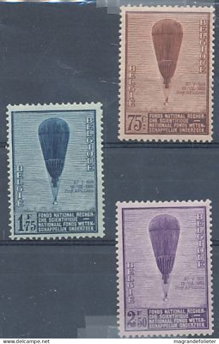 TIMBRE  ZEGEL STAMP  BELGIQUE BALLON PICCARD 353-355  XX - Altri & Non Classificati