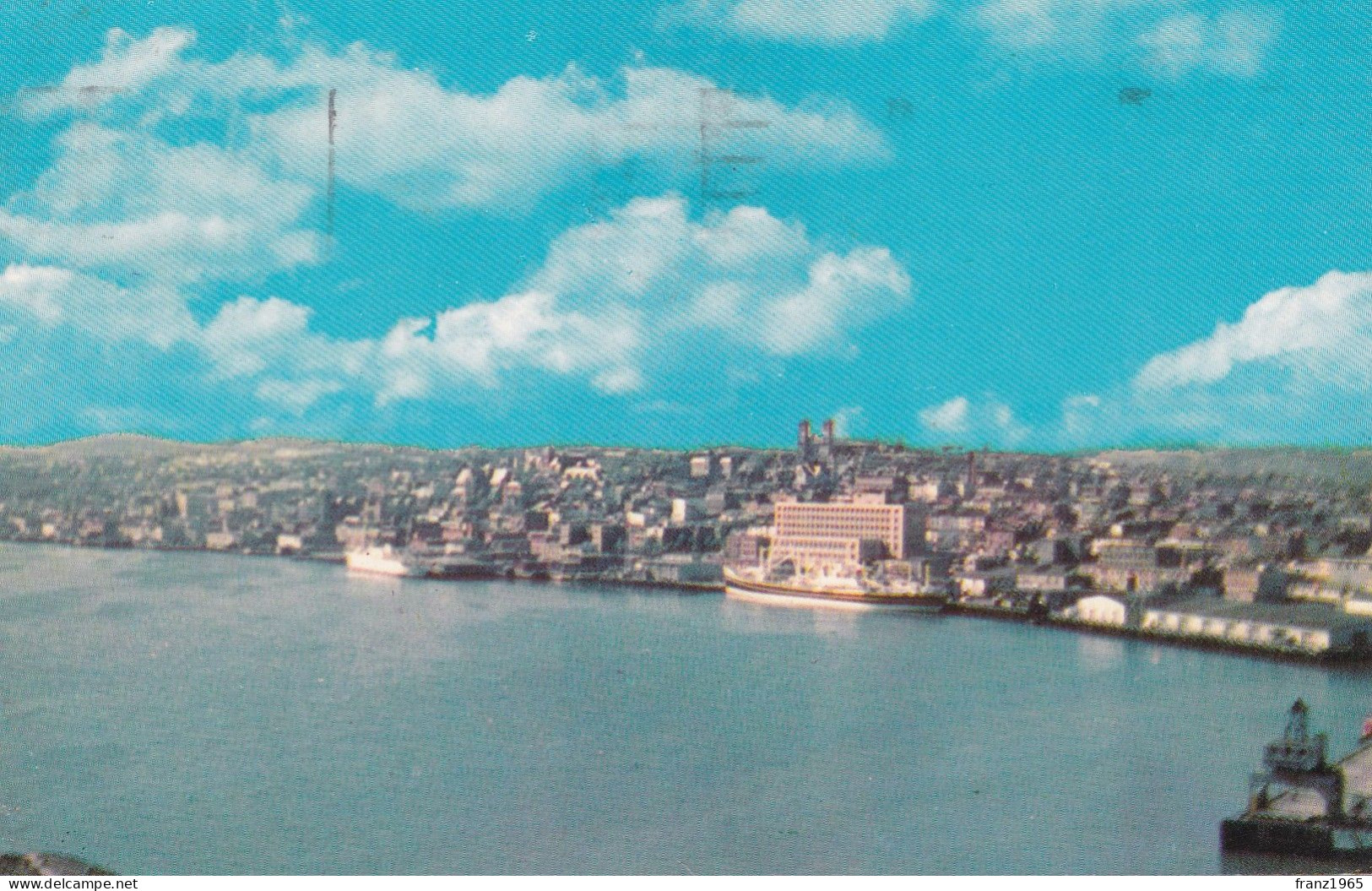 St. John's From Signal Hill - Posted 1965 - St. John's
