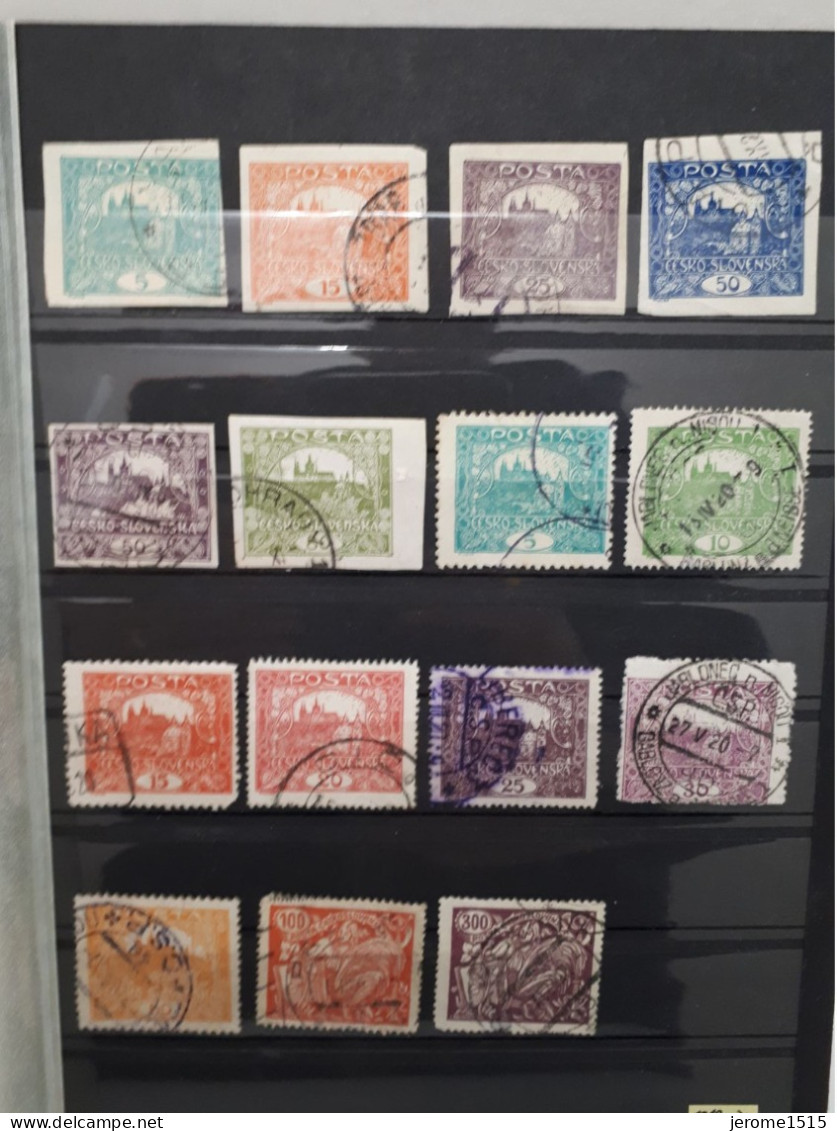 Timbres Tchécoslovaquie :  1919 - 1920 Yt N° 4, 7, 11, 15, 16, 19, 31, 32... & - Used Stamps