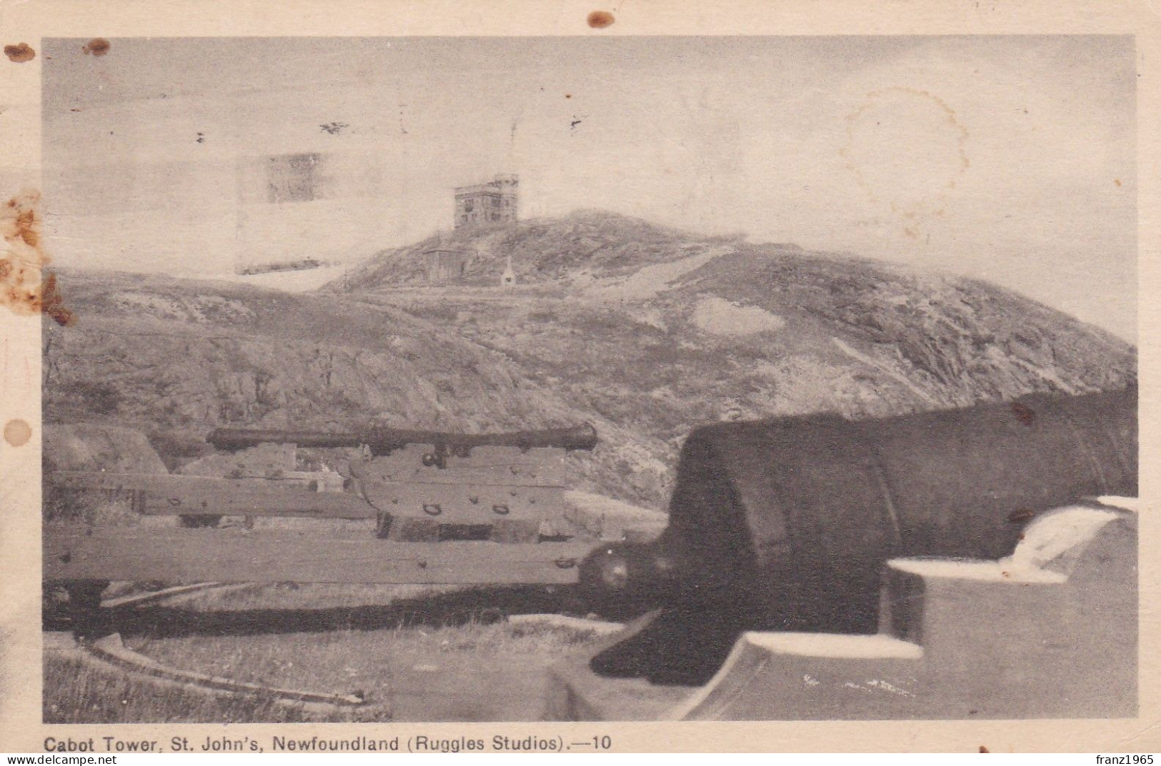 Cabot Tower - Posted 1949 - St. John's