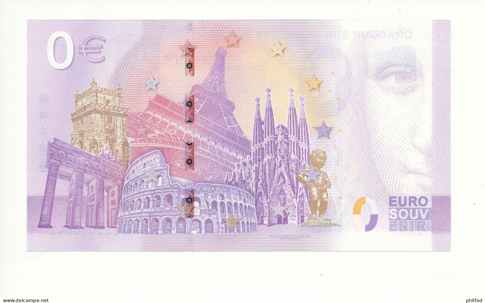 Billet Touristique  0 Euro  - ORADOUR SUR GLANE - 10 JUIN 1944 -  2023-5 -  UEES -  N° 10642 - Andere & Zonder Classificatie