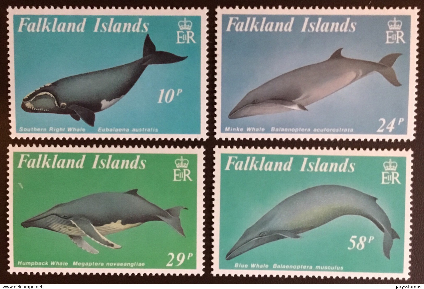 Falkland Islands 1989 Baleen Whales MNH - Balene