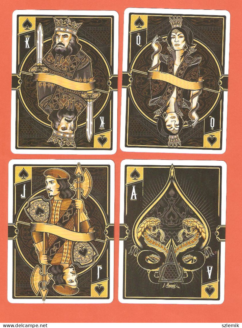 Playing Cards 52 + 2 Jokers.  ROYALTY   85mm / 116mm. Russia  Sima Land  – 2016. - 54 Kaarten