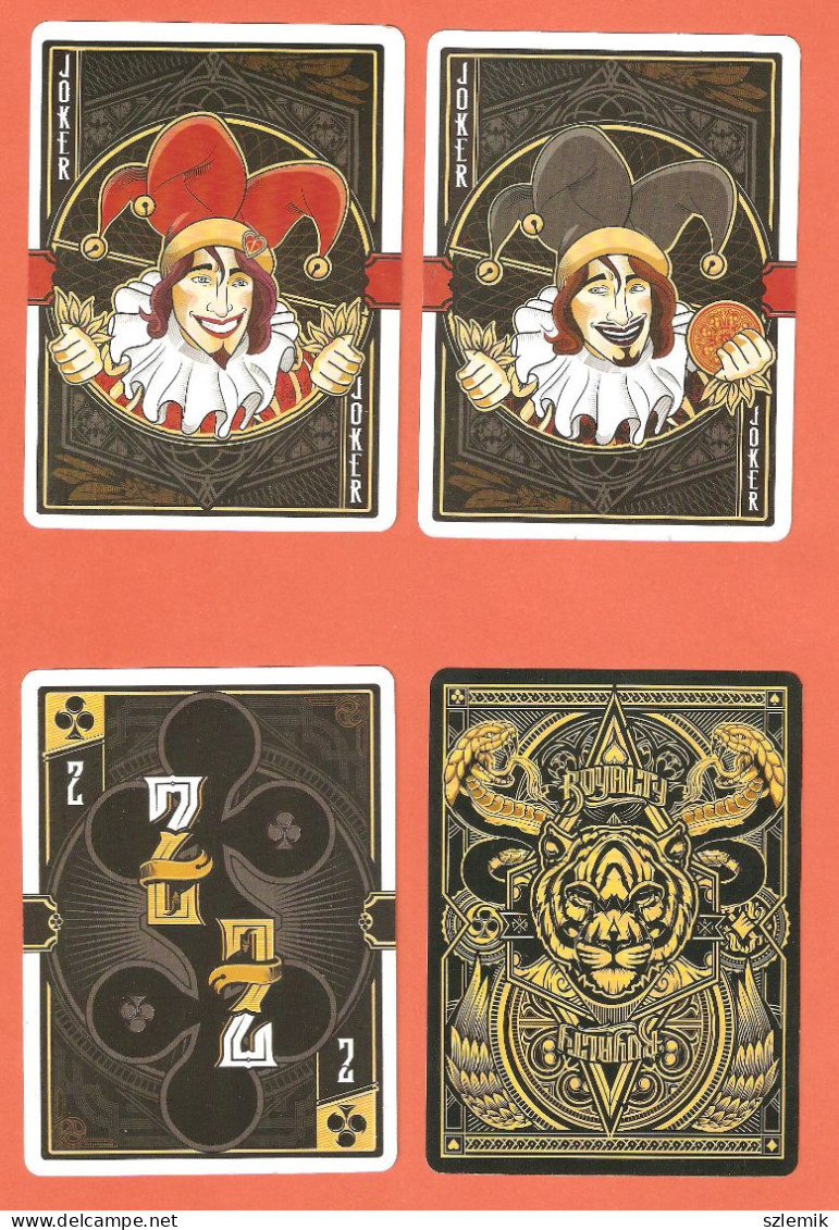 Playing Cards 52 + 2 Jokers.  ROYALTY   85mm / 116mm. Russia  Sima Land  – 2016. - 54 Carte