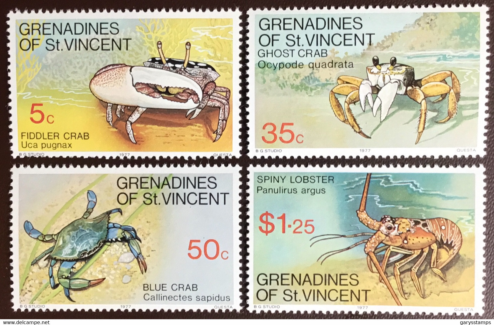 Grenadines Of St Vincent 1977 Crustaceans MNH - Crostacei