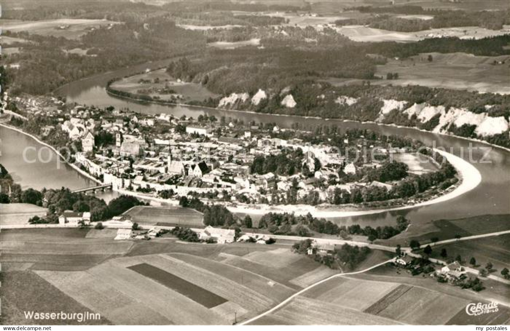 73107807 Wasserburg Inn Fliegeraufnahme Wasserburg - Wasserburg A. Inn