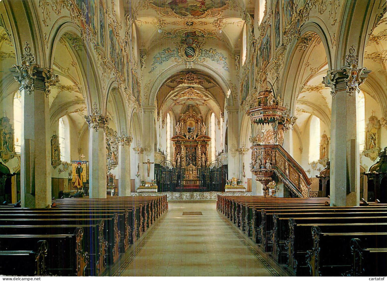 Mariastein - Inneres Der Klosterkirche - Metzerlen-Mariastein