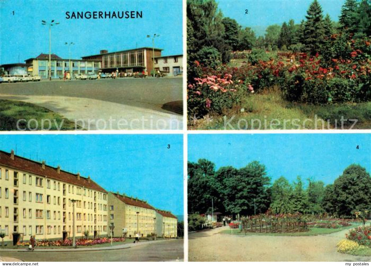 73107400 Sangerhausen Suedharz Bahnhof Rosarium Karl-Marx-Strasse Sangerhausen - Sangerhausen