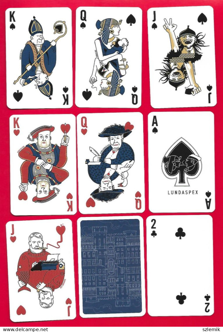 Playing Cards 52 + 3 Jokers. SPEXKORTLEK  FRAN  LUND.  TREFL For Sweden – 2023. - 54 Cartas