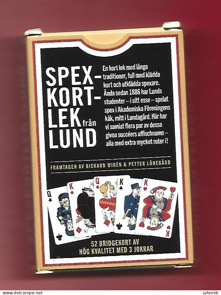 Playing Cards 52 + 3 Jokers. SPEXKORTLEK  FRAN  LUND.  TREFL For Sweden – 2023. - 54 Cartas